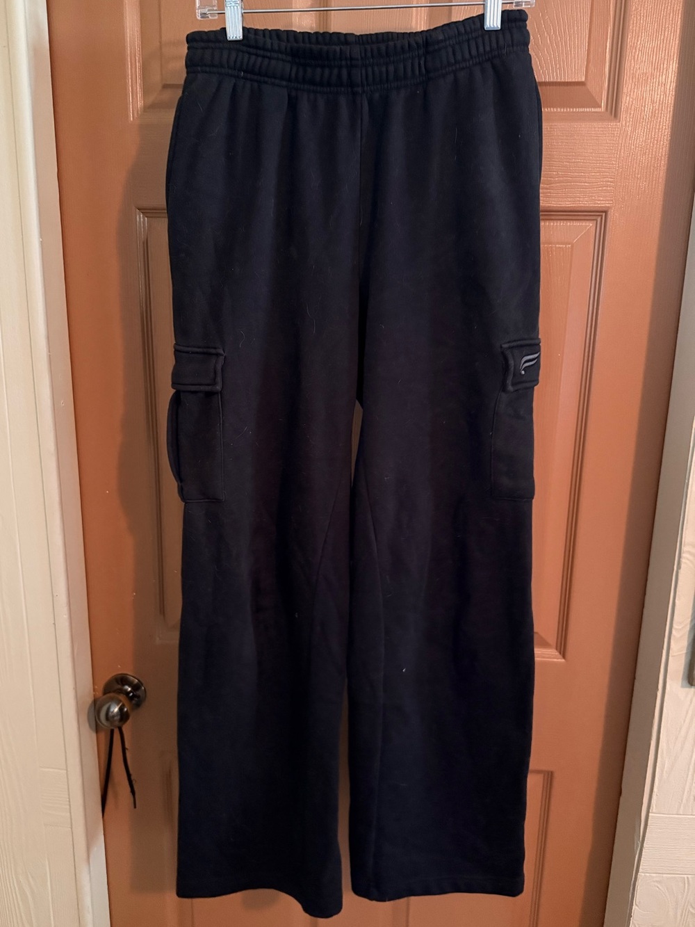 Fabletics Cozy Fleece Wide Leg Cargo Sweatpant